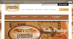 Desktop Screenshot of caramels-isigny.com